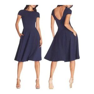 Dress the Population dress Livia Fit & Flare blue Medium M